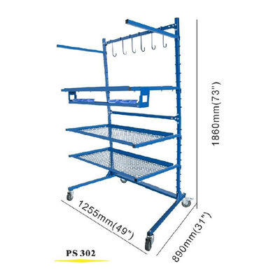Estacionamiento de pintura para parachoques de automóviles Taller de reparación de soportes soportes de pintura universal