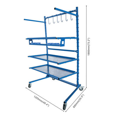 Estacionamiento de pintura para parachoques de automóviles Taller de reparación de soportes soportes de pintura universal