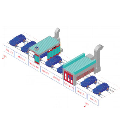 Salón de pintura para automóviles horneado Salas de preparación de automóviles Líneas de pintura