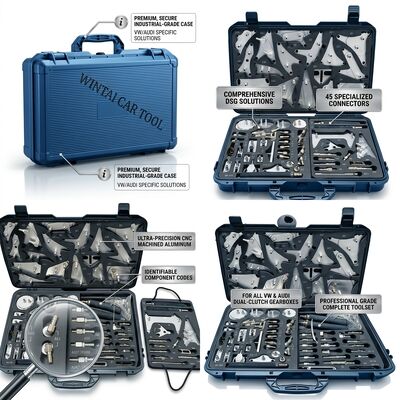 Kit de adaptador de llenado de aceite de transmisión DSG de 45 piezas para caja de cambios de doble embrague VW Audi